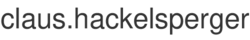 claus.hackelsperger