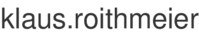 klaus.roithmeier